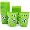 16 Pack Plastic Soccer Cups for Kids, Sports Party Favors for Birthday Party Supplies (16 oz)